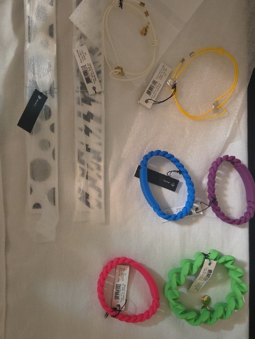 Marc Jacobs Silicone Chain Bracelets
